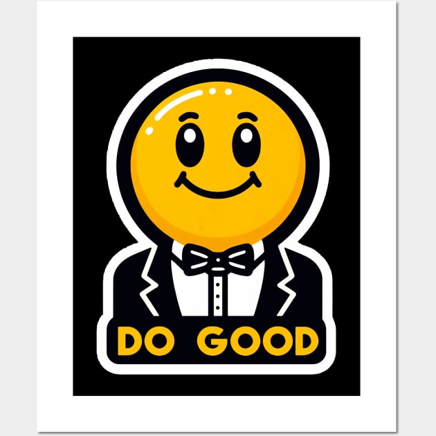 DO GOOD Emoji Wall Art by Plushism